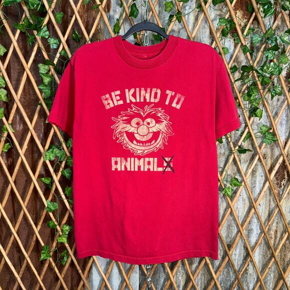 Vintage Y2K be kind to animal Muppets 00s jim henson t-shirt - Picture 1 of 4